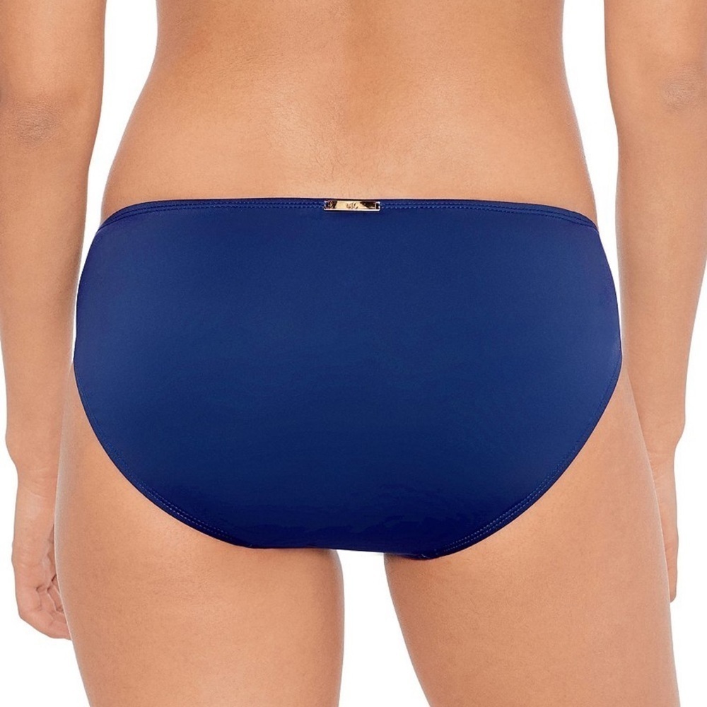 New! LAUREN RALPH LAUREN Bikini Bottoms Navy Blue size 14 Nwt women’s swim 8878